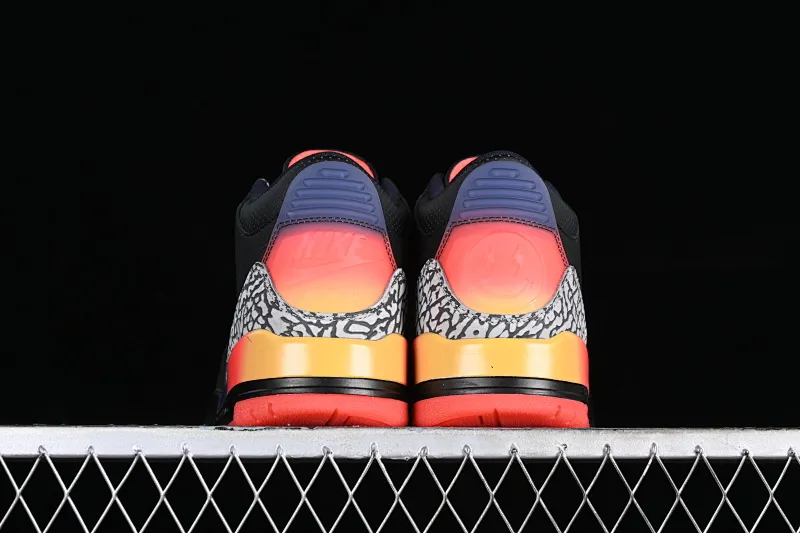 All categories Air Jordan Jordan series basketball shoes Air Jordan 3 LW version J Balvin x Air Jordan 3 Retro "Rio" AJ3 Joe 3 Black Rainbow FN0344-001